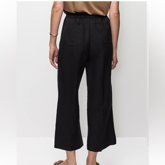 Pull-On Linen-Blend Culotte Pants 12 - Picture 2 of 10